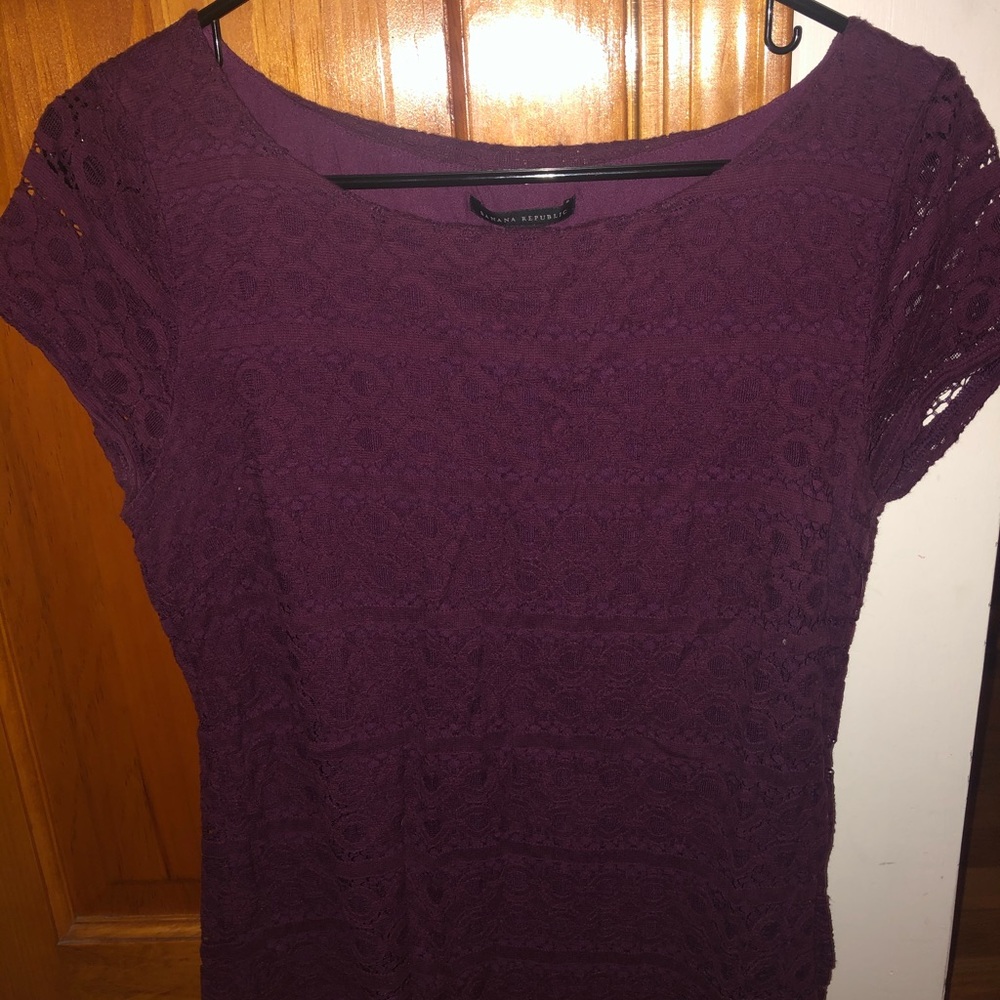 Plum Banana Republic blouse